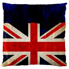 Flag Of Britain Grunge Union Jack Flag Background Standard Flano Cushion Case (two Sides) by Nexatart