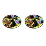 Spiral Of Tubes Cufflinks (Oval) Front(Pair)