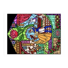 Happily Ever After 1   Beauty And The Beast Double Sided Flano Blanket (mini)  by storybeth