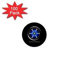 Power Core 1  Mini Magnet (100 Pack)  by linceazul