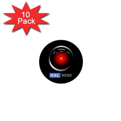 Hal 9000 1  Mini Buttons (10 Pack)  by linceazul