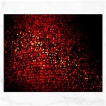 Red Particles Background Rectangular Jigsaw Puzzl Front