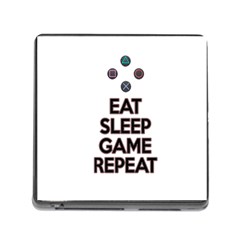 Eat Sleep Game Repeat Memory Card Reader (square) by Valentinaart