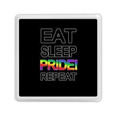 Eat Sleep Pride Repeat Memory Card Reader (square)  by Valentinaart