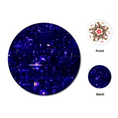 /r/place Indigo Playing Cards (round)  by rplace