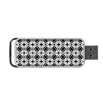 Geometric Modern Baroque Pattern Portable USB Flash (Two Sides) Back