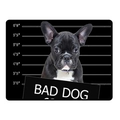 Bad Dog Fleece Blanket (small) by Valentinaart