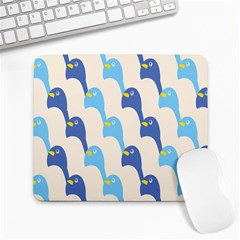 Animals Penguin Ice Blue White Cool Bird Large Mousepads by Mariart