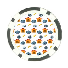 Bone House Face Dog Poker Chip Card Guard (10 Pack) by Mariart