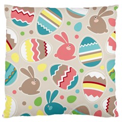 Easter Rabbit Bunny Rainbow Standard Flano Cushion Case (one Side) by Mariart