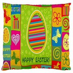 Happy Easter Butterfly Love Flower Floral Color Rainbow Standard Flano Cushion Case (one Side) by Mariart