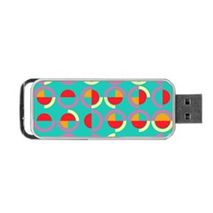 Semicircles And Arcs Pattern Portable Usb Flash (one Side) by linceazul