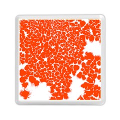 Red Spot Paint White Memory Card Reader (square)  by Mariart