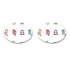 Twelve Signs Zodiac Color Star Cufflinks (oval) by Mariart