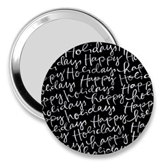 Happy Holidays 3  Handbag Mirrors by Mariart