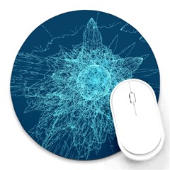 Shattered Glass Round Mousepads by linceazul