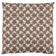 Stylized Leaves Floral Collage Large Flano Cushion Case (one Side) by dflcprints