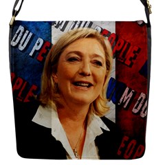 Marine Le Pen Flap Messenger Bag (s) by Valentinaart