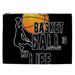Basketball Is My Life Cosmetic Bag (xxl)  by Valentinaart