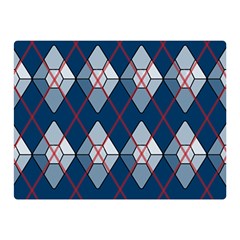 Diamonds And Lasers Argyle  Double Sided Flano Blanket (mini)  by emilyzragz