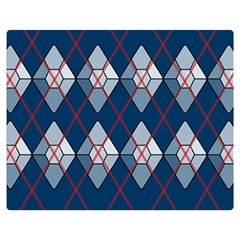 Diamonds And Lasers Argyle  Double Sided Flano Blanket (medium)  by emilyzragz