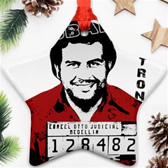 Pablo Escobar  Star Ornament (two Sides) by Valentinaart