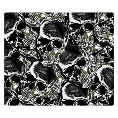 Skulls Pattern Double Sided Flano Blanket (small)  by ValentinaDesign