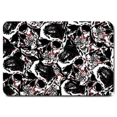 Skull Pattern Large Doormat  by ValentinaDesign