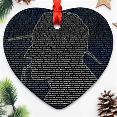 Sherlock Quotes Ornament (heart) by Mariart