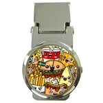 Cute Food Wallpaper Picture Money Clip Watches Front