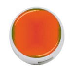 Scarlet Pimpernel Writing Orange Green 4-Port USB Hub (Two Sides)  Front