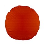 Scarlet Pimpernel Writing Orange Green Standard 15  Premium Round Cushions Back
