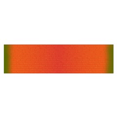 Scarlet Pimpernel Writing Orange Green Satin Scarf (oblong) by Mariart