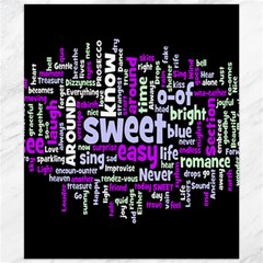 Writing Color Rainbow Sweer Love Canvas 20  X 24   by Mariart