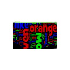 Writing Color Rainbow Cosmetic Bag (xs) by Mariart