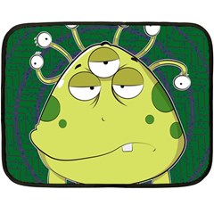 The Most Ugly Alien Ever Double Sided Fleece Blanket (mini)  by Catifornia