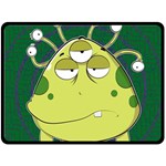 The Most Ugly Alien Ever Double Sided Fleece Blanket (Large)  80 x60  Blanket Back
