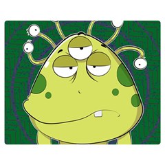 The Most Ugly Alien Ever Double Sided Flano Blanket (medium)  by Catifornia