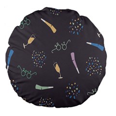 Bottle Party Glasses Large 18  Premium Flano Round Cushions by Mariart