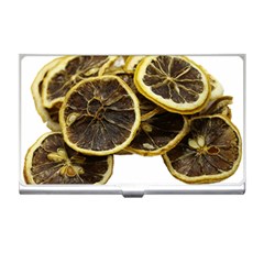 Lemon Dried Fruit Orange Isolated Business Card Holders by Nexatart