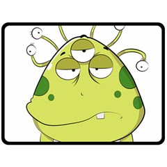 The Most Ugly Alien Ever Double Sided Fleece Blanket (large)  by Catifornia
