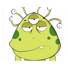 The Most Ugly Alien Ever Double Sided Flano Blanket (small)  by Catifornia