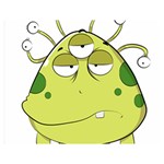 The Most Ugly Alien Ever Double Sided Flano Blanket (Medium)  60 x50  Blanket Front