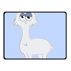 Grumpy Persian Cat Llama Double Sided Fleece Blanket (small)  by Catifornia