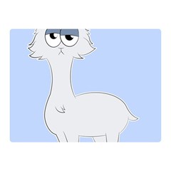 Grumpy Persian Cat Llama Double Sided Flano Blanket (mini)  by Catifornia