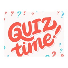 Question Mark Quiz Time Double Sided Flano Blanket (mini)  by Mariart