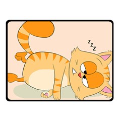 Even Cat Hates Monday Fleece Blanket (small) by Catifornia