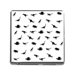 Dinosaurs pattern Memory Card Reader (Square) Front