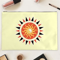 Yin Yang Sunshine Cosmetic Bag (xxl)  by linceazul