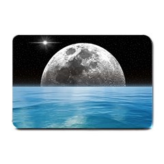 Moon Ocean Small Door Mat by LoolyElzayat
